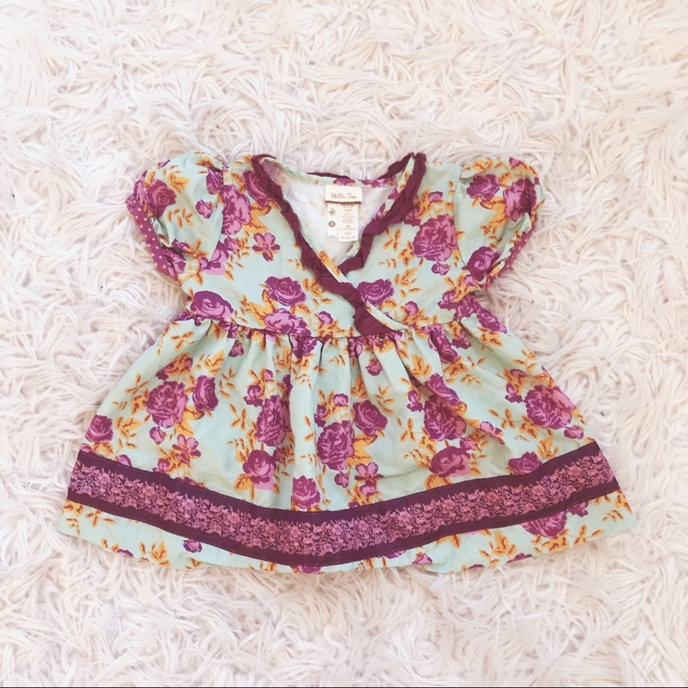 • Matilda Jane • Floral Girls Top Purple 4